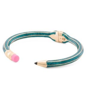 Betsy Johnson teacher pencil bracelet, green! New with tags.